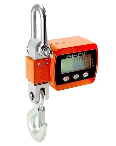 QWORK® Digital Hanging Scale, 500KG / 1102LBS, Aluminum Digital Luggage Scale, For Wharf Weighing, Steel Raw Materials, Fishing